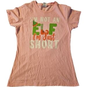 "I'm Not an Elf I'm Just Short" Christmas-themed graphic t-shirt Small